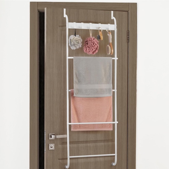 Over The Door Towel Rack 5 Tier Over The Door Towel Bar